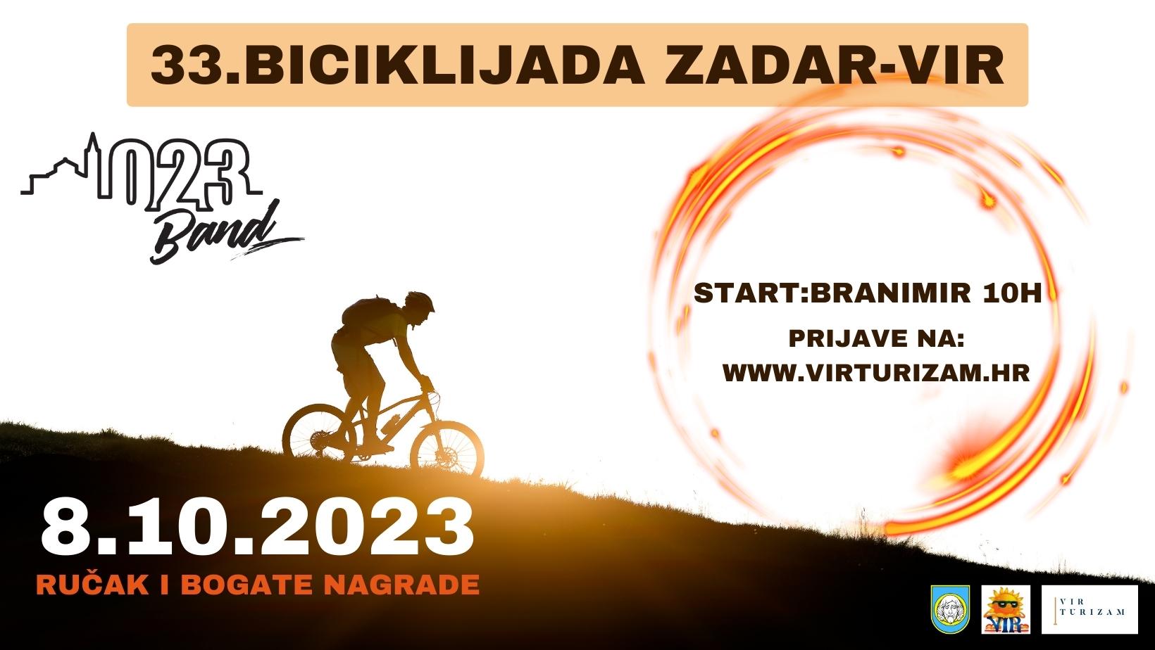 33. Biciklijada Zadar - Vir - ONLINE PRIJAVE 
