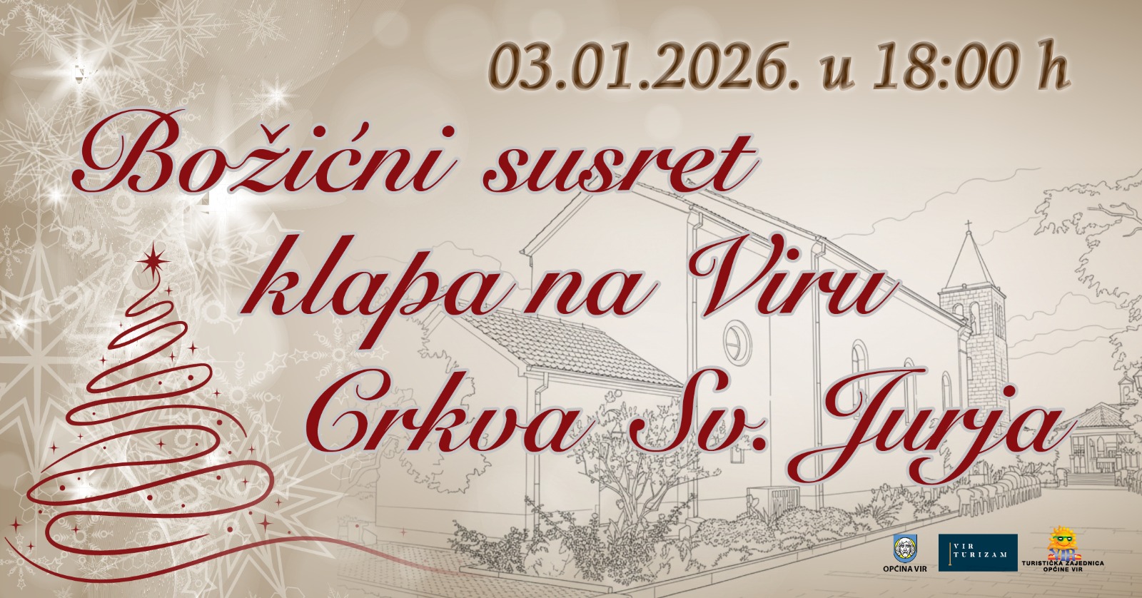 Božićni susret klapa na Viru